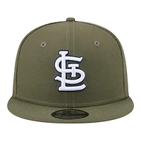 St. Louis Cardinals Olive Green New Era 9FIFTY Snapback Hat