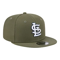 St. Louis Cardinals Olive Green New Era 9FIFTY Snapback Hat