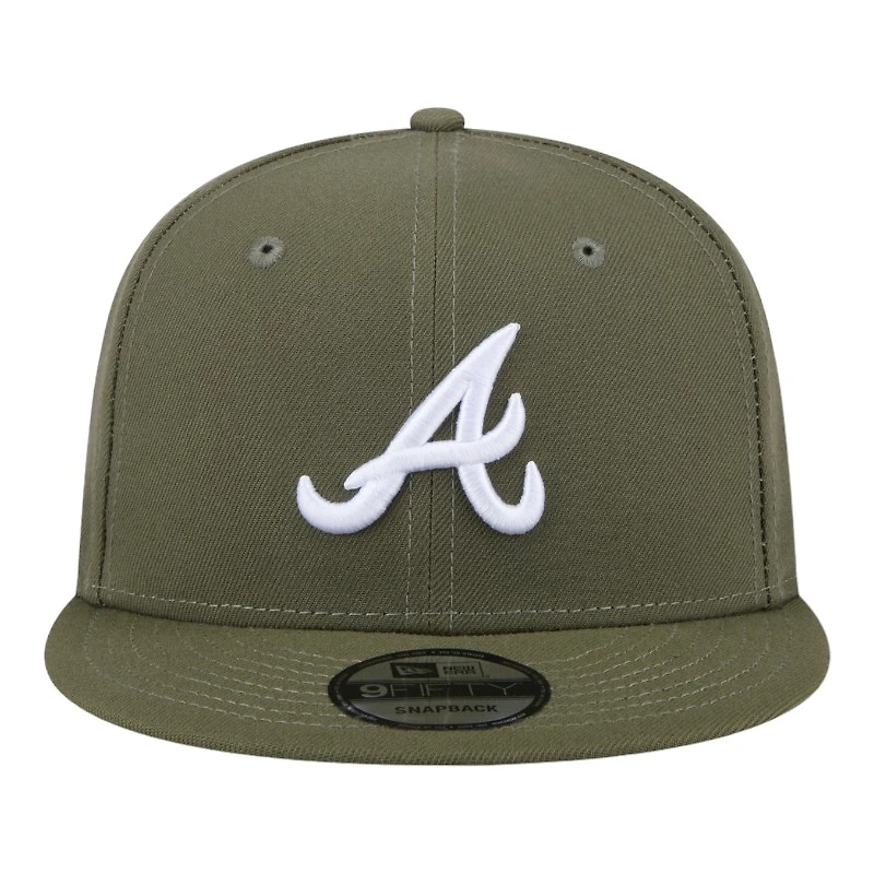 Atlanta Braves Olive Green New Era 9FIFTY Snapback Hat