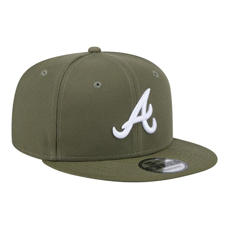 Atlanta Braves Olive Green New Era 9FIFTY Snapback Hat