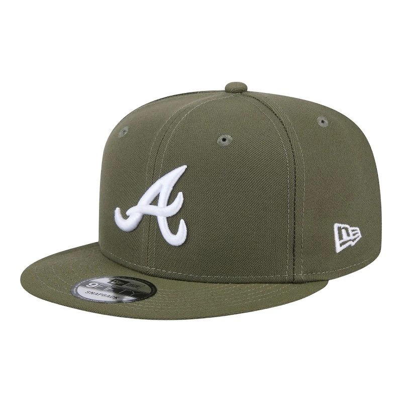 Atlanta Braves Olive Green New Era 9FIFTY Snapback Hat