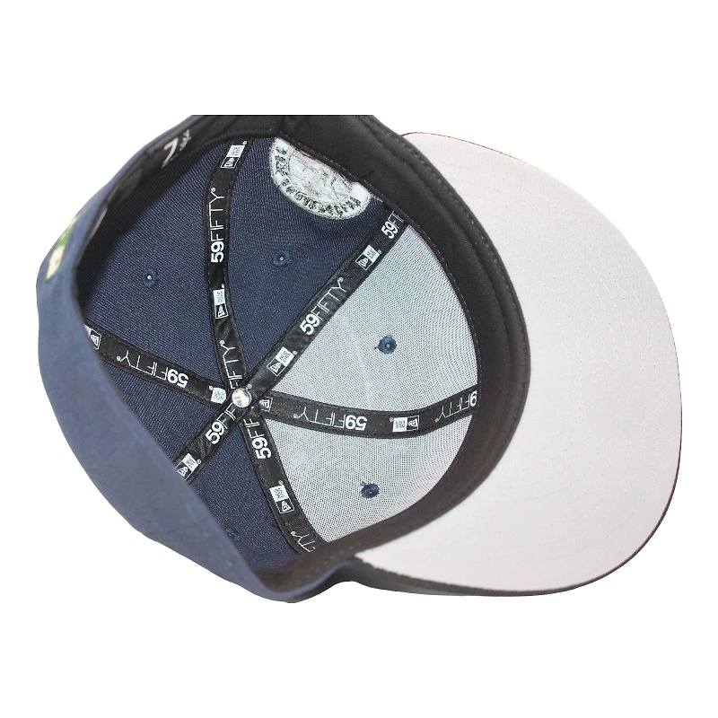 Seattle Mariners Navy and Black "Caps & Curveballs Pack" 30th Anniversary Patch Gray UV New Era 59Fifty Fitted Hat