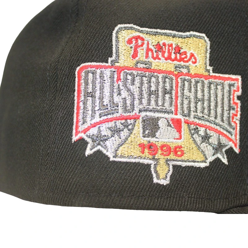 Philadelphia Phillies Black "Caps & Curveballs Pack" 1996 All Star Game Patch Gray UV New Era 59Fifty Fitted Hat