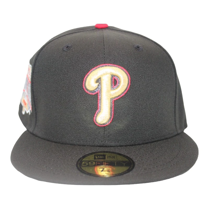 Philadelphia Phillies Black "Caps & Curveballs Pack" 1996 All Star Game Patch Gray UV New Era 59Fifty Fitted Hat