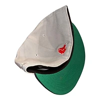 Boston Red Sox Gray and Navy Two Tone 2013 Fall Classic Patch Green UV New Era 59FIFTY Fitted Hat