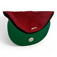 Chicago Cubs Red and Black Wrigley Field Patch Green UV New Era 59FIFTY Fitted Hat