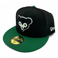 Chicago Cubs Black and Green Two Tone 1969 Patch Gray UV New Era 59FIFTY Fitted Hat