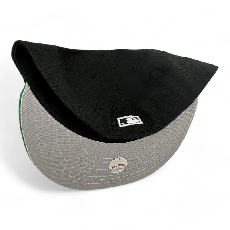 Chicago Cubs Black and Green Two Tone 1969 Patch Gray UV New Era 59FIFTY Fitted Hat