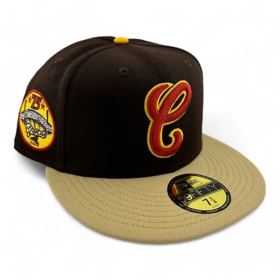 Chicago White Sox Brown and Gold Two Tone Comiskey Park Patch Red UV New Era 59FIFTY Fitted Hat