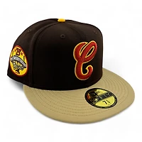Chicago White Sox Brown and Gold Two Tone Comiskey Park Patch Red UV New Era 59FIFTY Fitted Hat