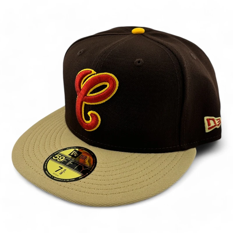 Chicago White Sox Brown and Gold Two Tone Comiskey Park Patch Red UV New Era 59FIFTY Fitted Hat