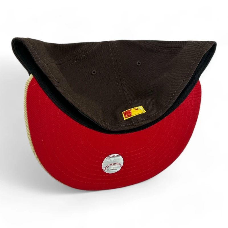 Chicago White Sox Brown and Gold Two Tone Comiskey Park Patch Red UV New Era 59FIFTY Fitted Hat