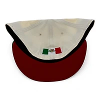 Mexico Chrome and Green Two Tone Flag Patch Red UV New Era 59FIFTY Fitted Hat