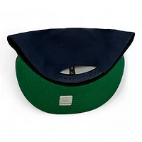 Chicago Bears Navy and Orange Script NFL New Era 9FIFTY Snapback Hat