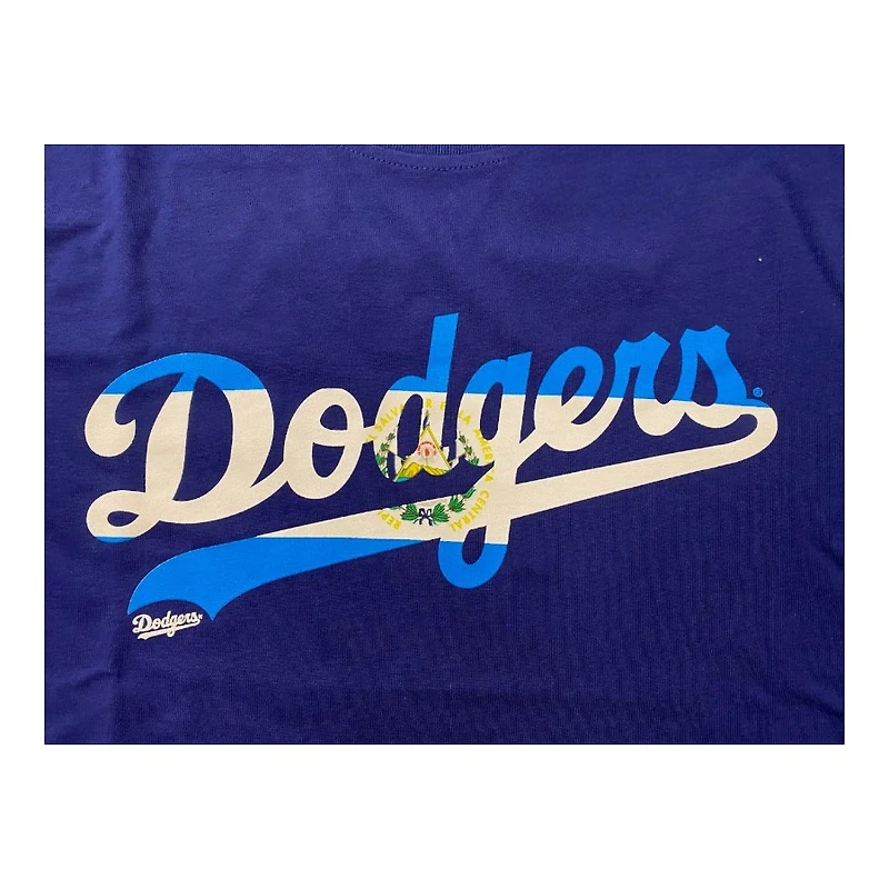 Los Angeles Dodgers Royal Blue El Salvador Flag Wordmark New Era T-Shirt