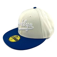 Brooklyn Dodgers Chrome and Royal Blue 1942 All Star Game Patch Gray UV New Era 59FIFTY Fitted Hat