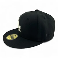 Los Angeles Dodgers Black "Icy Pack" 1981 World Series Patch Icy Blue UV New Era 59FIFTY Fitted Hat