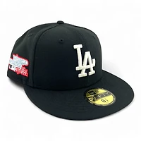 Los Angeles Dodgers Black "Icy Pack" 1981 World Series Patch Icy Blue UV New Era 59FIFTY Fitted Hat