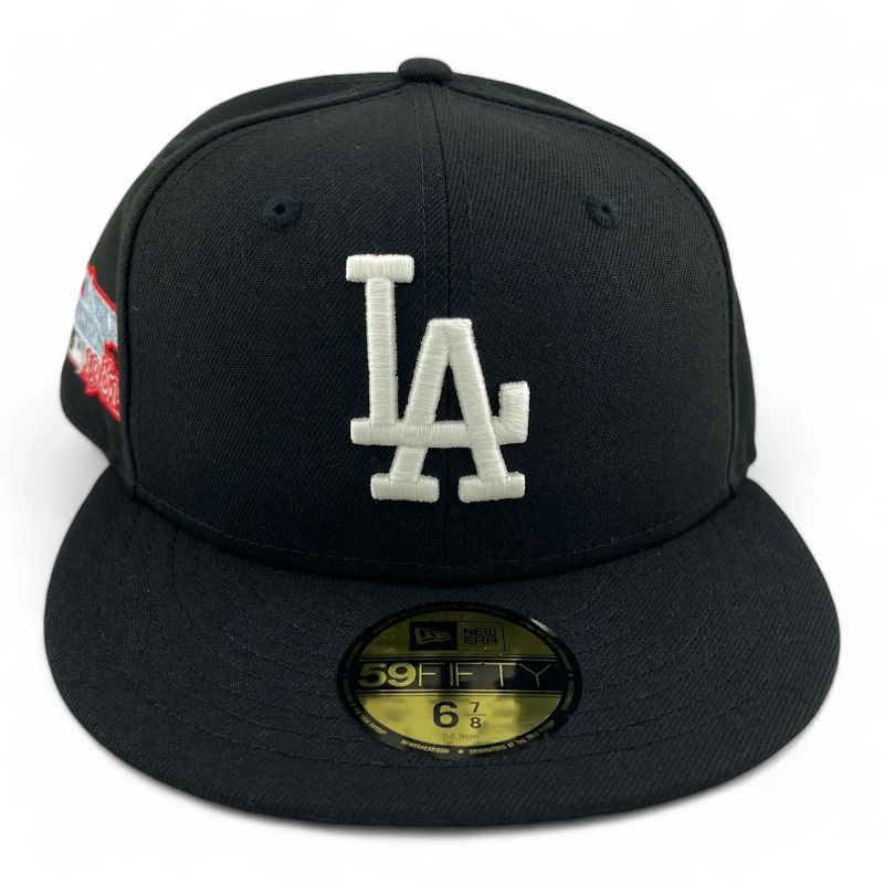 Los Angeles Dodgers Black "Icy Pack" 1981 World Series Patch Icy Blue UV New Era 59FIFTY Fitted Hat