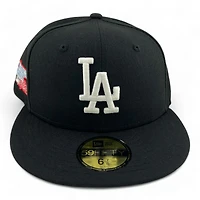 Los Angeles Dodgers Black "Icy Pack" 1981 World Series Patch Icy Blue UV New Era 59FIFTY Fitted Hat