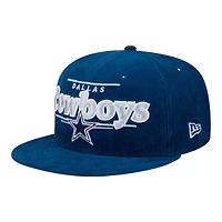 Dallas Cowboys Navy Corudoy NFL New Era 9FIFTY Snapback Hat