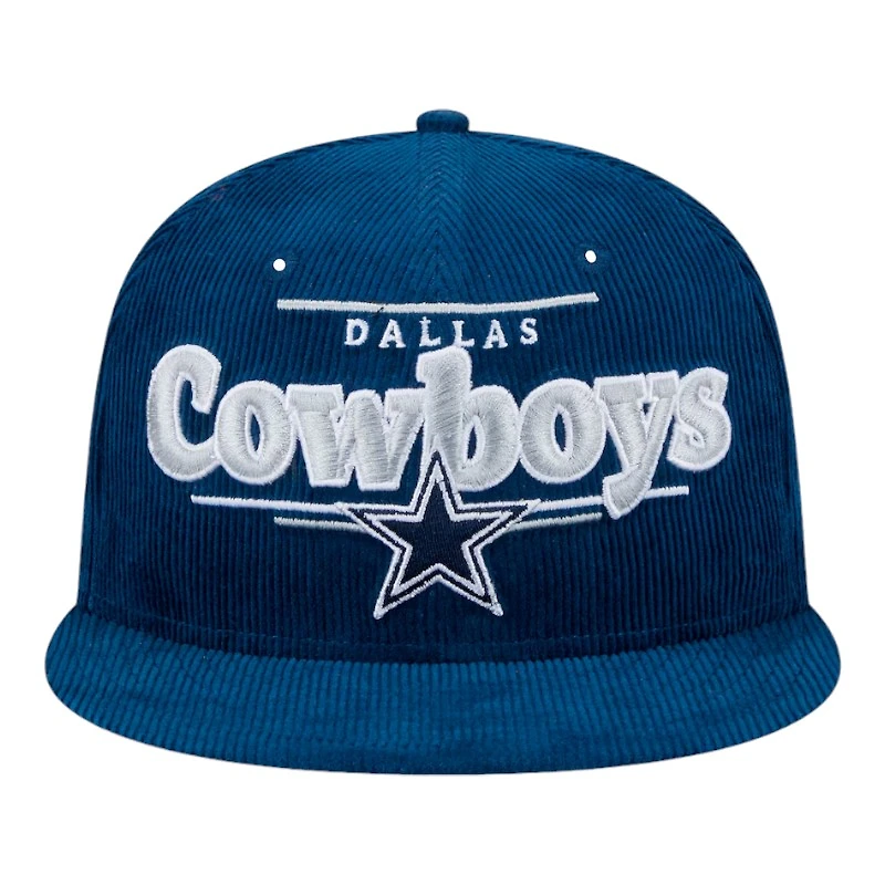 Dallas Cowboys Navy Corudoy NFL New Era 9FIFTY Snapback Hat