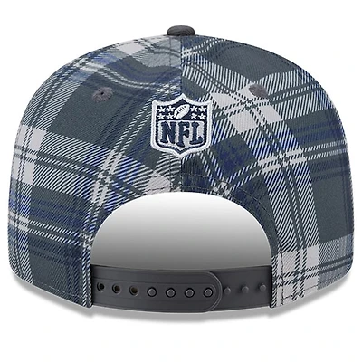 Dallas Cowboys Gray 2024 Sideline Statement Plaid New Era 9FIFTY Snapback Hat