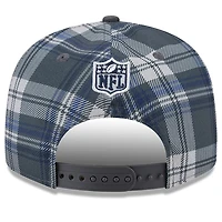 Dallas Cowboys Gray 2024 Sideline Statement Plaid New Era 9FIFTY Snapback Hat