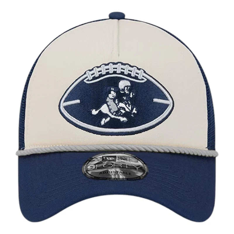Dallas Cowboys 2024 Historic Throwback NFL Sideline New Era A-Frame 9FORTY Snapback Hat