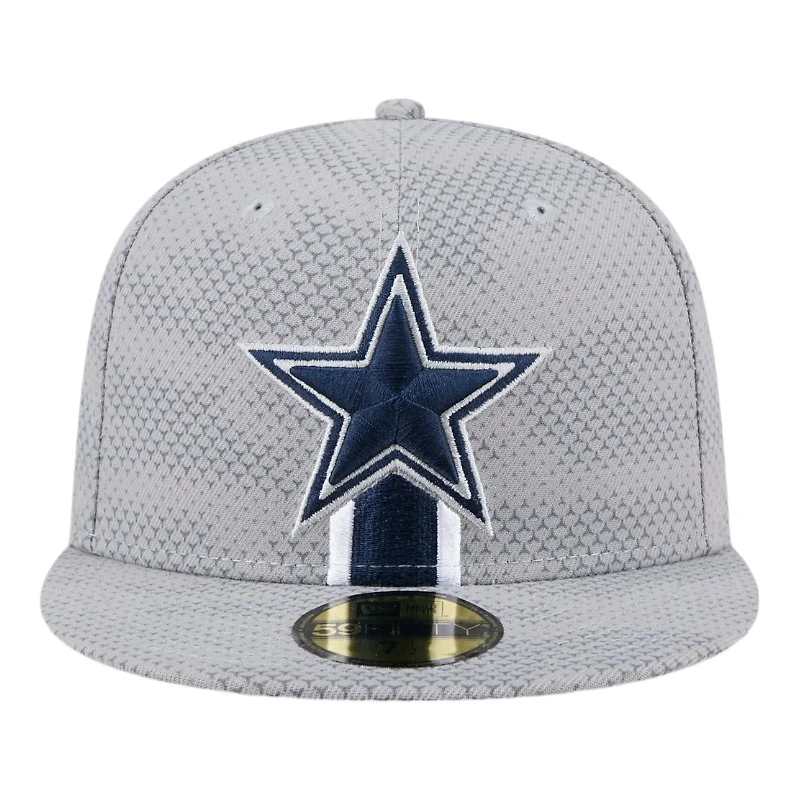 Dallas Cowboys New Era 2024 NFL Gray Sideline 59FIFTY Fitted Hat