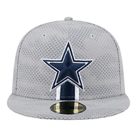 Dallas Cowboys New Era 2024 NFL Gray Sideline 59FIFTY Fitted Hat