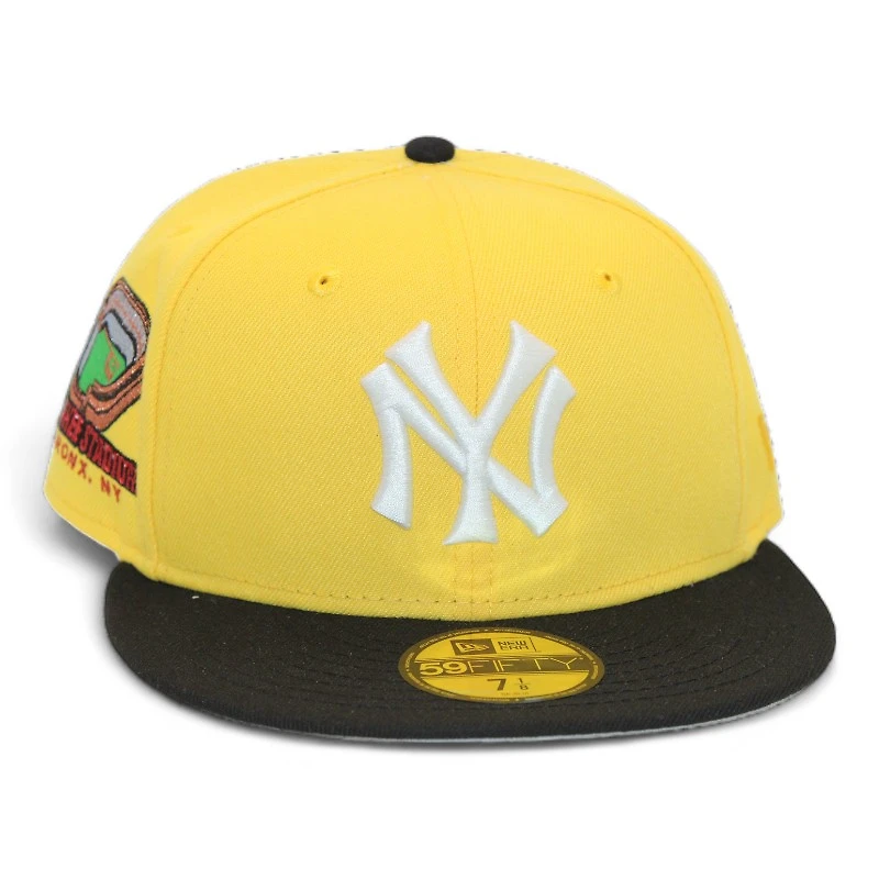 New York Yankees Yellow and Black "Creator Gang Pack 2" Stadium Patch Gray UV Era 59Fifty Fitted Hat