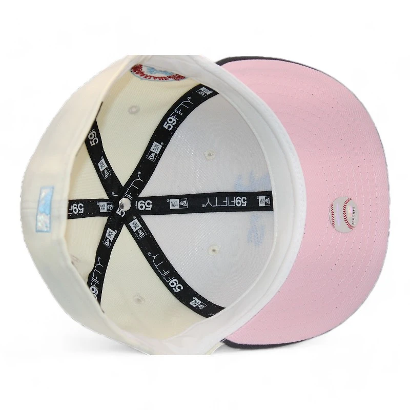 Oakland Athletics Cream and Graphite "Creator Gang Pack 2" 1987 All Star Game Patch Pink UV New Era 59Fifty Fitted Hat