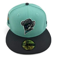 Sugar Land Space Cowboys Teal and Charcoal Gray Pacific Coast League Patch UV New Era 59FIFTY Fitted Hat