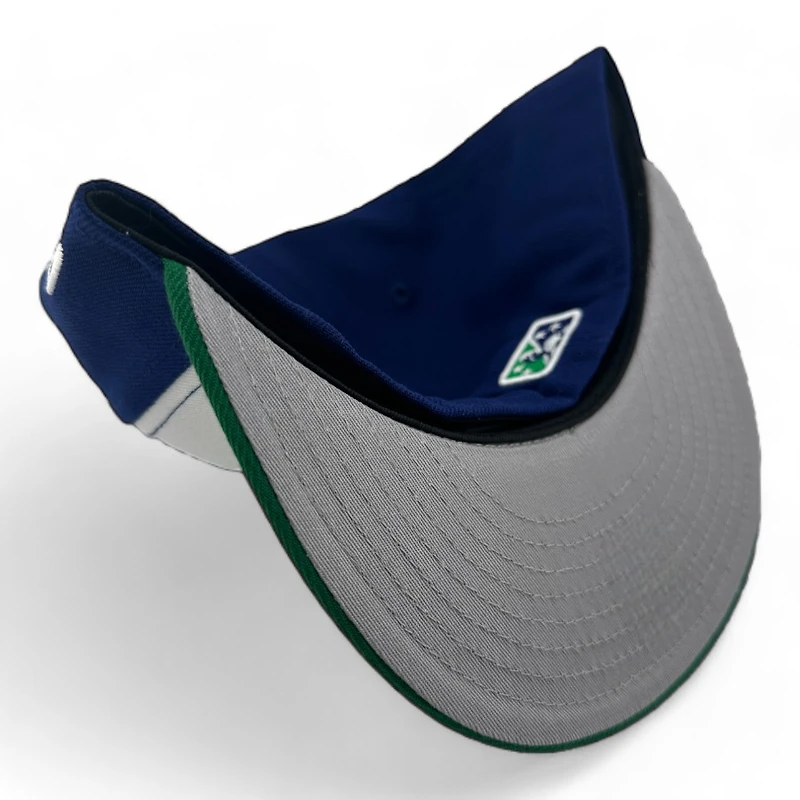 Hartford Yard Goats White Blue and Green All Star Bash Patch Gray UV New Era 59FIFTY Fitted Hat