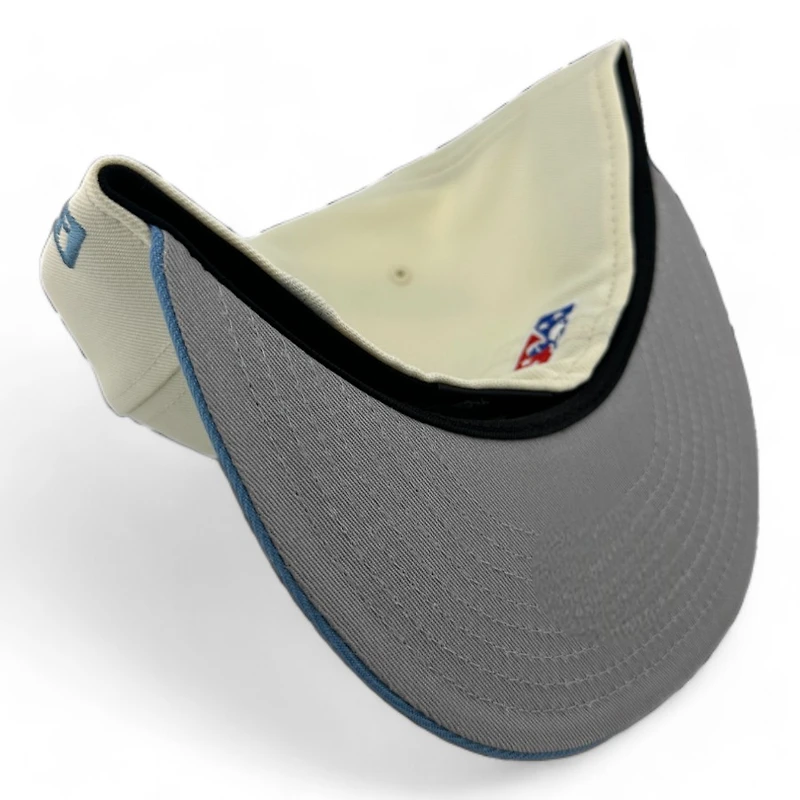 Tennessee Smokies Chrome and Light Blue Two Tone Southern League Patch Gray UV New Era 59FIFTY Fitted Hat