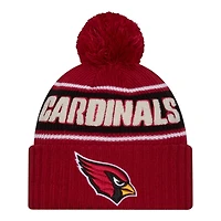 Arizona Cardinals 2024 NFL Sideline Red Pom Cuffed Knit Beanie Hat