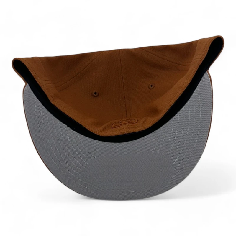 Atlanta Braves Brown on Basic Gray UV New Era 59FIFTY Fitted Hat