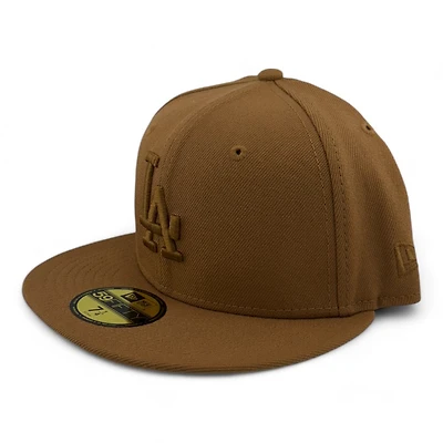 Los Angeles Dodgers Brown on Basic Gray UV New Era 59FIFTY Fitted Hat
