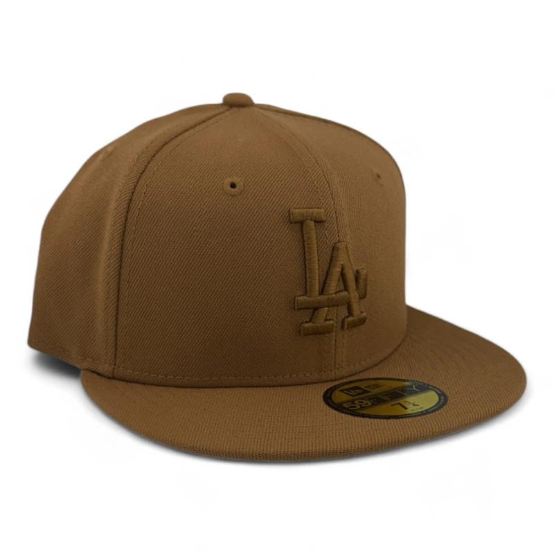 Los Angeles Dodgers Brown on Basic Gray UV New Era 59FIFTY Fitted Hat