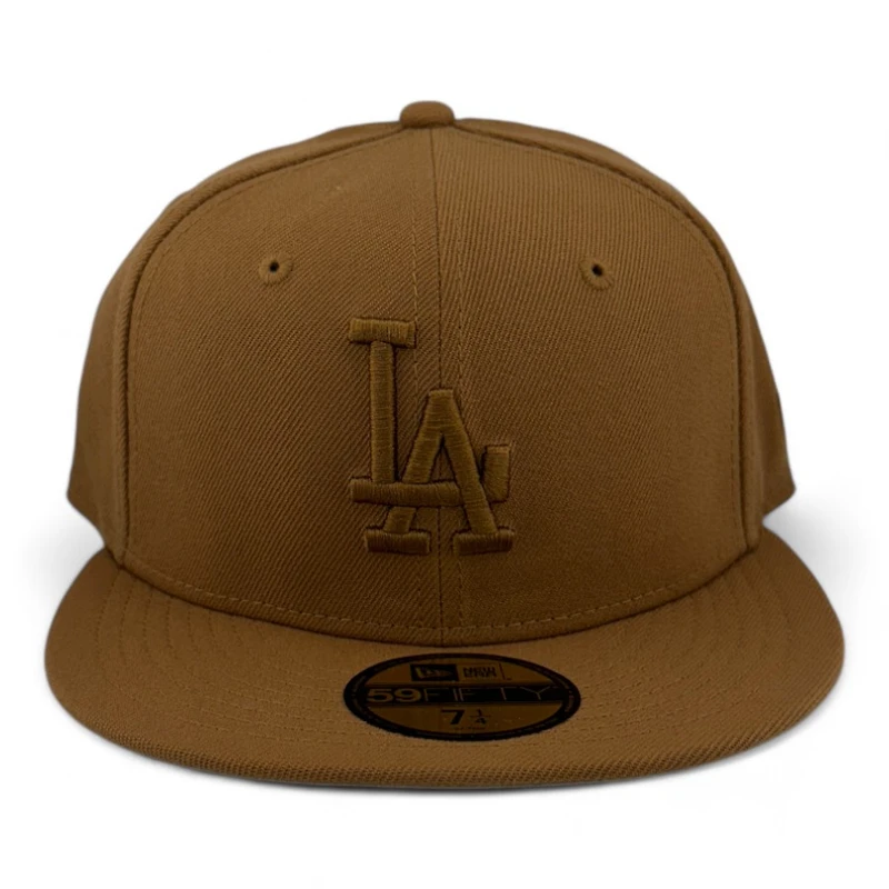Los Angeles Dodgers Brown on Basic Gray UV New Era 59FIFTY Fitted Hat
