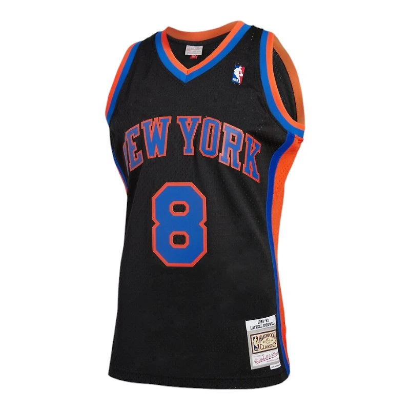 New York Knicks Latrell Sprewell Mitchell & Ness 1998-99 Hardwood Classics Swingman Player Black Jersey