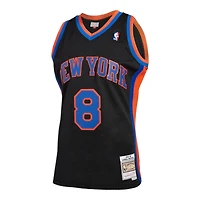 New York Knicks Latrell Sprewell Mitchell & Ness 1998-99 Hardwood Classics Swingman Player Black Jersey