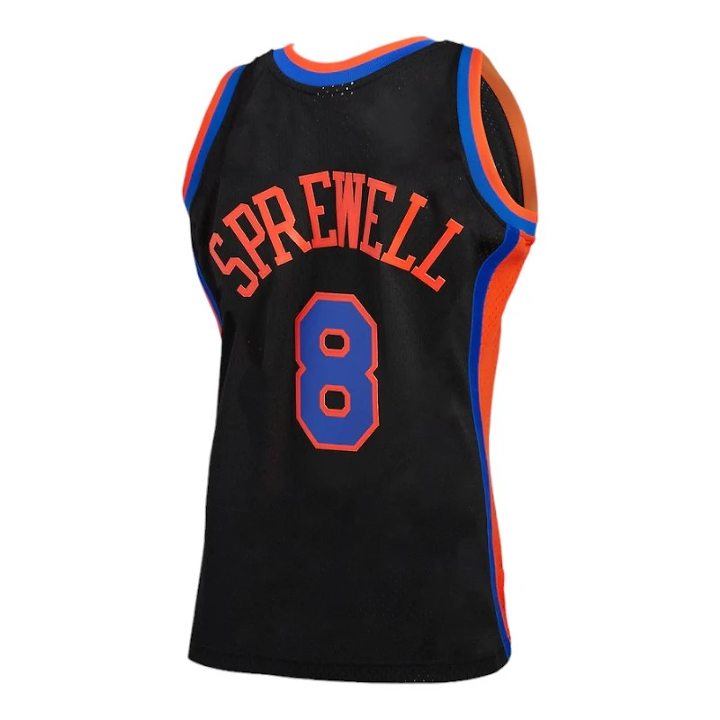 New York Knicks Latrell Sprewell Mitchell & Ness 1998-99 Hardwood Classics Swingman Player Black Jersey