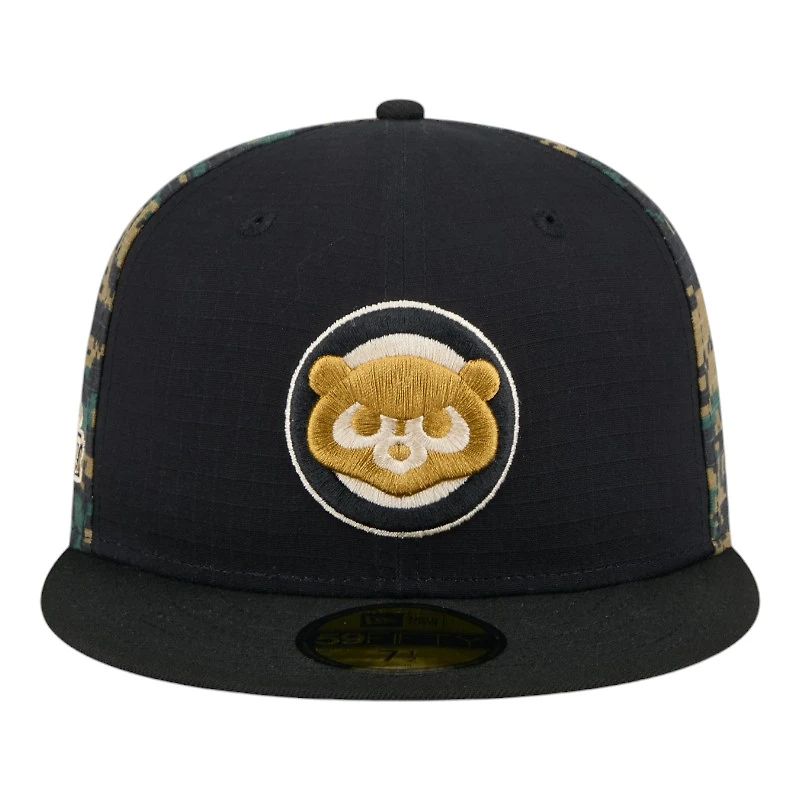 Chicago Cubs Black and Digi Camo 1990 ASg Patch Gray UV New Era 59FIFTY Fitted Hat