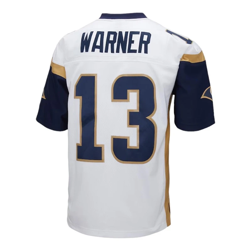 St. Louis Rams Kurt Warner White 2001 Mitchell & Ness Legacy Jersey