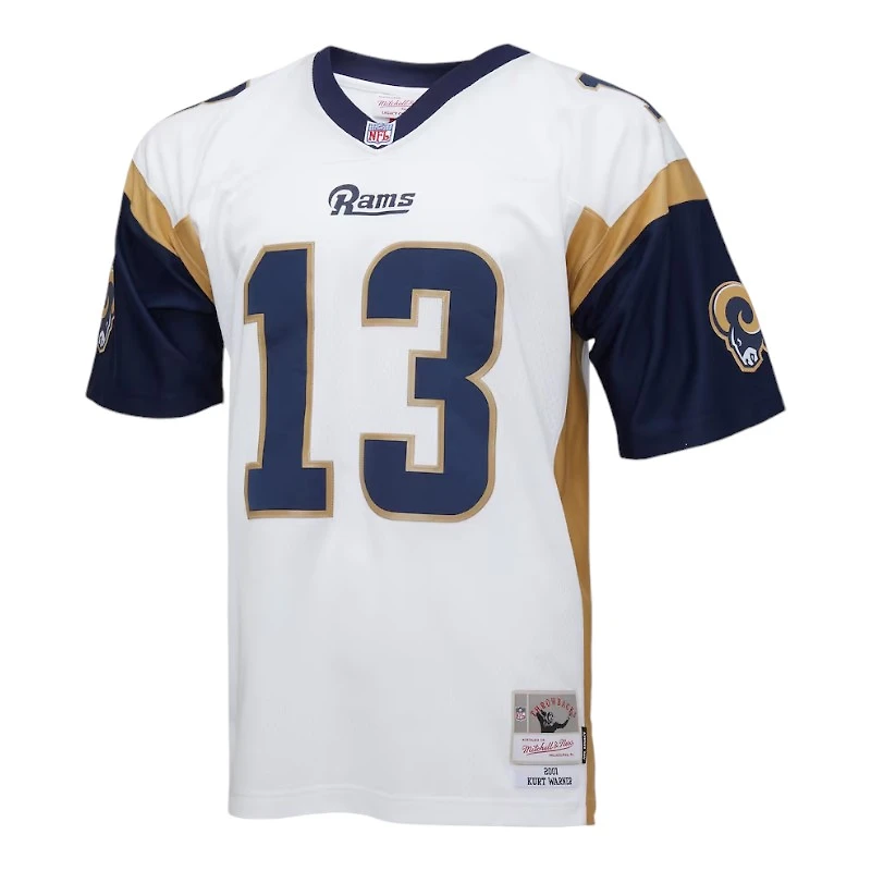 St. Louis Rams Kurt Warner White 2001 Mitchell & Ness Legacy Jersey