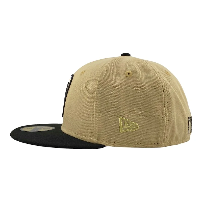 Mexico Vegas Gold and Black El Gallo Patch Gray UV New Era 59FIFTY Fitted Hat