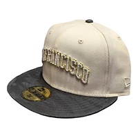 San Francisco Giants Chrome and Black Camo Wordmark Logo 2007 ASG Patch Gray UV New Era 59FIFTY Fitted Hat