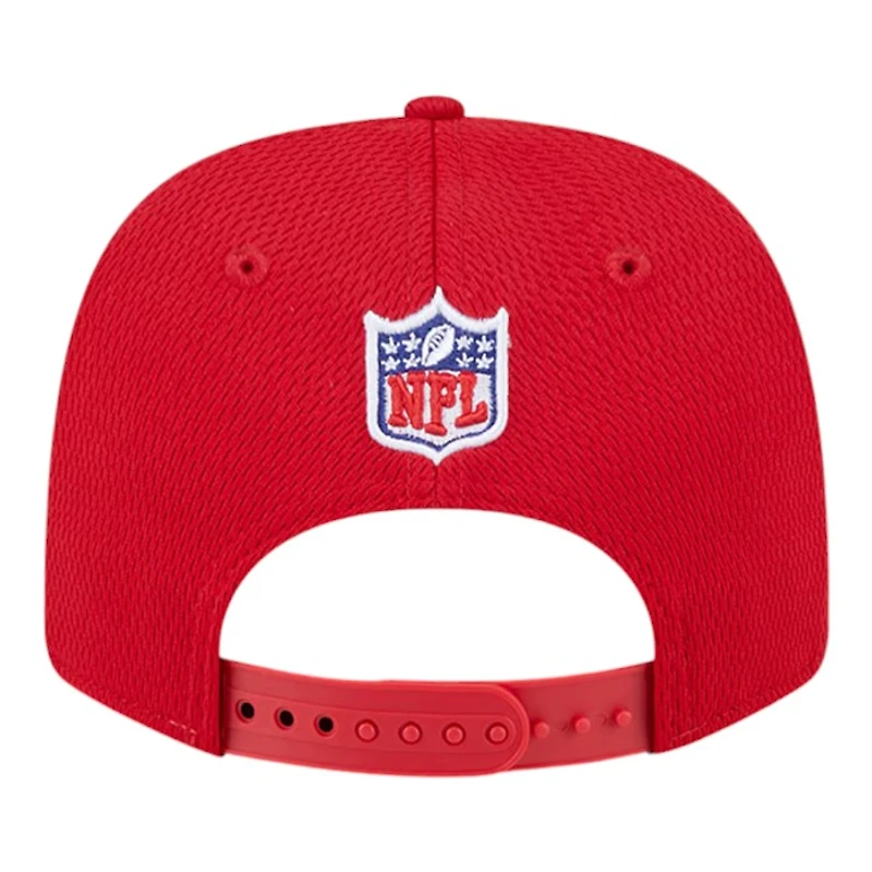 Youth Tampa Bay Buccaneers Red 2024 NFL Sideline New Era 9SEVENTY Stretch-Snap Hat
